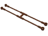 Набор LEGO Minifig Stretcher Holder, Красно-коричневый