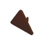 Деталь LEGO Roadsign Clip-on  2.2 x  2.667 Triangular, Красно-коричневый