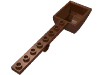 Деталь LEGO Plate Special 1 x 8 with Hole and Bucket (Catapult), Красно-коричневый