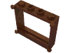 Деталь LEGO Окно 1 x 4 x 3, Красно-коричневый