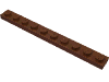 Деталь LEGO Пластина 1 x 10, Красно-коричневый