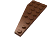 Деталь LEGO Пластина-клин правая 8 x 3, Красно-коричневый