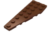 Деталь LEGO Пластина-клин левая 8 x 3, Красно-коричневый