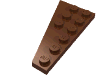 Набор LEGO Wedge Plate 6 x 3 Right, Красно-коричневый