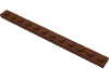 Деталь LEGO Пластина 1 x 12, Красно-коричневый