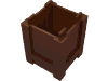 Деталь LEGO Container Box 2 x 2 x 2 - Top Opening, Красно-коричневый