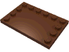 Набор LEGO Tile Special 4 x 6 with Studs on Edges, Красно-коричневый