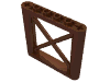 Деталь LEGO Support 1 x 6 x 5 Girder Rectangular, Красно-коричневый