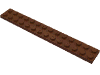 Деталь LEGO Пластина 2 x 14, Красно-коричневый