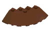 Набор LEGO Brick Round Corner 6 x 6 with 33В° EdgeSlope and Facet Cutout, Красно-коричневый