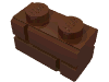 Набор LEGO Brick Special 1 x 2 with Masonry Brick Profile, Красно-коричневый