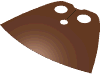 Деталь LEGO Minifig Cape Cloth - Very Short, Красно-коричневый