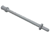 Набор LEGO Bar 8L  [Two Stop Rings / One  Pin, Technic Figure Ski Pole], Светлый сине-серый