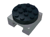 Turntable 4 x 4 Locking Grooved Base with Black Top, Complete Assembly