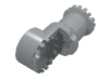 Technic Axle and Pin Connector Toggle Joint Toothed [Without Slots]