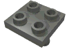 Деталь LEGO Пластина 2 x 2, с 2 штифтами, Темный сине-серый