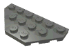 Деталь LEGO Пластина-клин 3 x 6, со срезанными углами, Темный сине-серый