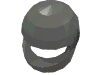 Деталь LEGO Minifig Standard Helmet, Темный сине-серый