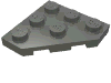 Деталь LEGO Пластина-клин 3 x 3, со срезанным углом, Темный сине-серый