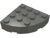 Деталь LEGO Brick Round Corner 4 x 4 Full Brick, Темный сине-серый