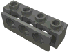 Деталь LEGO Technic Brick 1 x 4 with Bumper Holder, Цвет не указан/любой