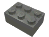 Деталь LEGO Кирпичик 2 x 3, Темный сине-серый