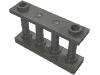 Деталь LEGO Fence Spindled 1 x 4 x 2 [2 Top Studs], Темный сине-серый
