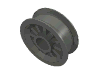 Деталь LEGO Wheel Spoked 2 x 2 with Pin Hole, Темный сине-серый