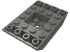 Деталь LEGO Slope Inverted 45° 6 x 4 Double with Recessed Center, Темный сине-серый