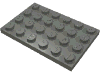 Деталь LEGO Пластина 4 x 6, Темный сине-серый
