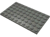 Деталь LEGO Пластина 6 x 10, Темный сине-серый