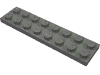 Деталь LEGO Пластина 2 x 8, Темный сине-серый