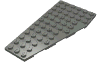 Деталь LEGO Пластина-клин левая 6 x 12, Темный сине-серый
