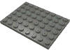 Деталь LEGO Пластина 6 x 8, Темный сине-серый