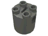 Деталь LEGO Brick, Round 2 x 2 x 2 Robot Body [Undetermined Bottom Type], Темный сине-серый