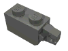 Деталь LEGO Hinge Brick 1 x 2 Locking with 1 Finger Vertical End, Темный сине-серый