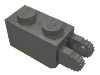 Деталь LEGO Hinge Brick 1 x 2 Locking with 2 Fingers Vertical End, Темный сине-серый