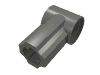 Деталь LEGO Technic Axle and Pin Connector Angled #1, Темный сине-серый