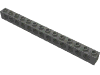 Деталь LEGO Кирпичик Technic 1 x 14, Темный сине-серый