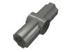 Деталь LEGO Technic Axle and Pin Connector Angled #2 - 180°, Темный сине-серый
