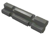 Набор LEGO Technic Axle 2 Notched, Темный сине-серый