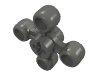 Деталь LEGO Technic Knob Wheel, Темный сине-серый