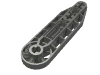 Деталь LEGO Technic Beam 1 x 7 with Fan, Темный сине-серый