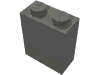 Набор LEGO Brick 1 x 2 x 2 with Center Pin, Темный сине-серый