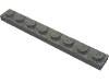 Деталь LEGO Пластина 1 x 8, Темный сине-серый