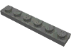 Деталь LEGO Пластина 1 x 6, Темный сине-серый