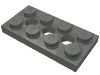 Деталь LEGO Пластина Technic 2 x 4, Темный сине-серый