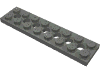 Деталь LEGO Пластина Technic 2 x 8, Темный сине-серый