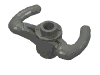 Деталь LEGO Technic Steering Yoke, Темный сине-серый