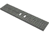 Деталь LEGO Train Base 6 x 28  with Two 1 x 2 Cutouts [3 Round Holes Each End], Темный сине-серый